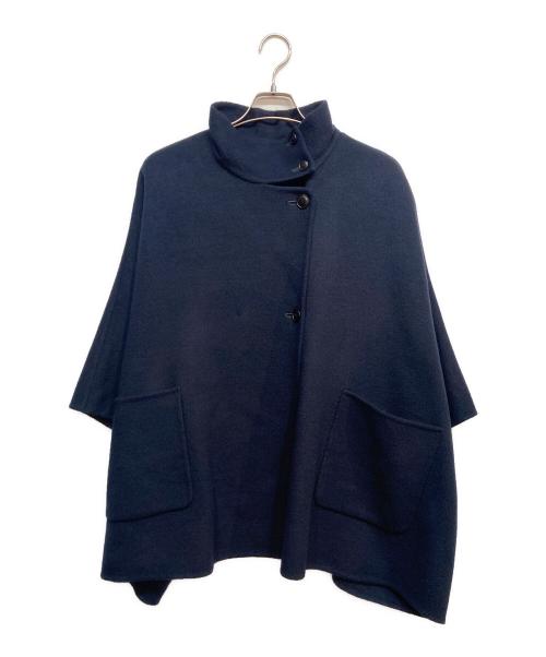 SLOBE IENA（スローブ イエナ）SLOBE IENA (スローブ イエナ) スタンドカラーダブルフェイスポンチョ ネイビー サイズ:Freeの古着・服飾アイテム