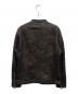 BARNEYS NEWYORK (バーニーズ・ニューヨーク) カモフラージュ柄シングルライダースジャケット グレー サイズ:46：8000円