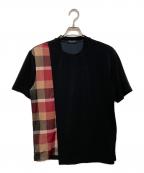 BLACK LABEL CRESTBRIDGEブラックレーベル クレストブリッジ）の古着「半袖カットソー」｜ブラック