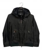 BLACK LABEL CRESTBRIDGEブラックレーベル クレストブリッジ）の古着「フーデッドブルゾン」｜ブラック