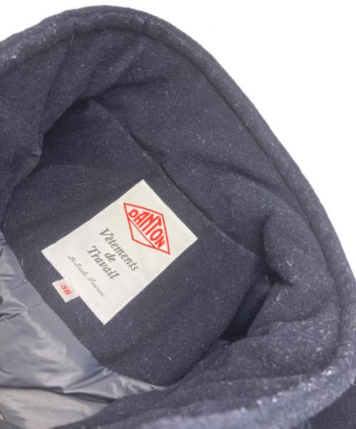 DANTON（ダントン）DANTON (ダントン) スタンドカラーモッサダウン コート ネイビー サイズ:Ｍの古着・服飾アイテム
