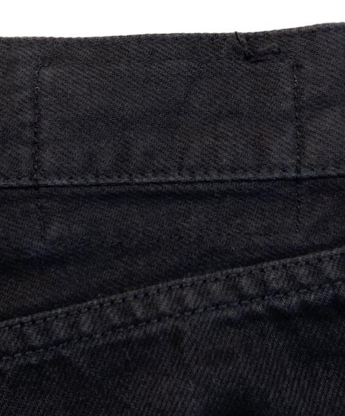 HUMAN WOMAN（ヒューマンウーマン）HUMAN WOMAN (ヒューマンウーマン) 11ozブラックデニムセミワイドパンツ ブラック サイズ:Mの古着・服飾アイテム