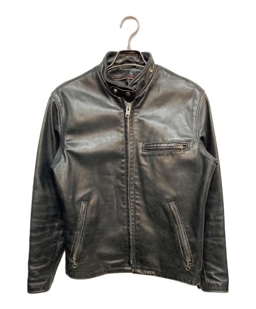 Schott（ショット）Schott (ショット) シングルライダースジャケット ブラック サイズ:36の古着・服飾アイテム
