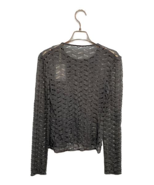 TODAYFUL（トゥデイフル）TODAYFUL (トゥデイフル) Jacquard Long T-shirts グレー サイズ:Freeの古着・服飾アイテム