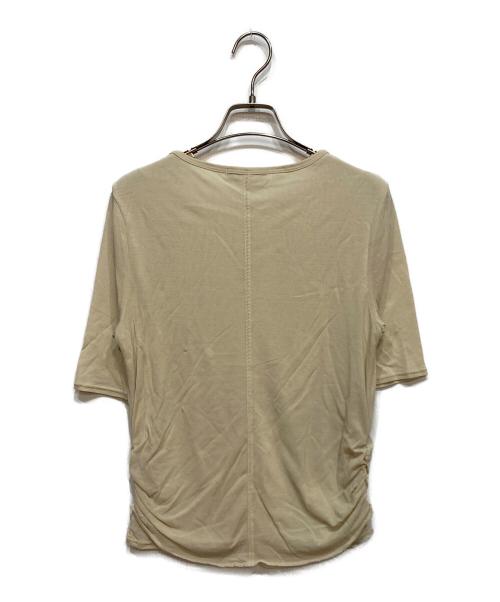 ETRE TOKYO（エトレトウキョウ）ETRE TOKYO (エトレトウキョウ) サイドギャザーレイヤードTee ベージュ サイズ:FREEの古着・服飾アイテム