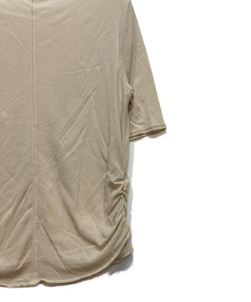 ETRE TOKYO（エトレトウキョウ）ETRE TOKYO (エトレトウキョウ) サイドギャザーレイヤードTee ベージュ サイズ:FREEの古着・服飾アイテム