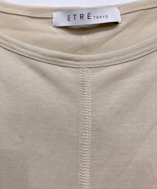 ETRE TOKYO（エトレトウキョウ）ETRE TOKYO (エトレトウキョウ) サイドギャザーレイヤードTee ベージュ サイズ:FREEの古着・服飾アイテム