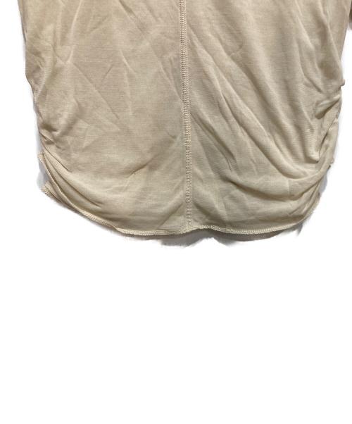 ETRE TOKYO（エトレトウキョウ）ETRE TOKYO (エトレトウキョウ) サイドギャザーレイヤードTee ベージュ サイズ:FREEの古着・服飾アイテム