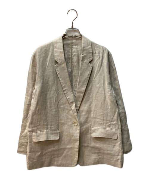 Spick and Span（スピック＆スパン）Spick and Span (スピック＆スパン) リネン エアリー ジャケット ベージュ サイズ:XSの古着・服飾アイテム