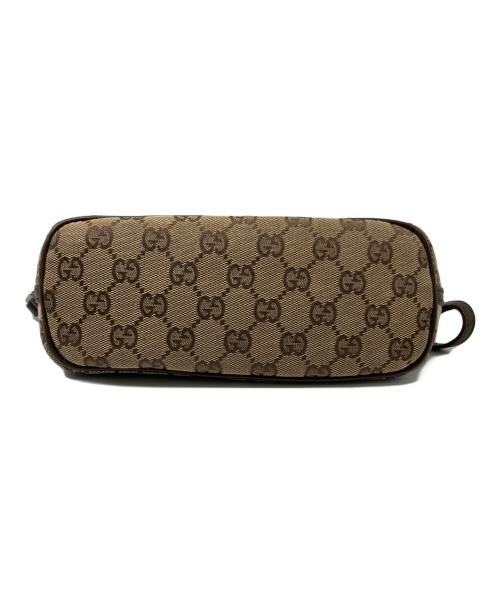 GUCCI（グッチ）GUCCI (グッチ) GGキャンバスハンドバッグ ブラウンの古着・服飾アイテム