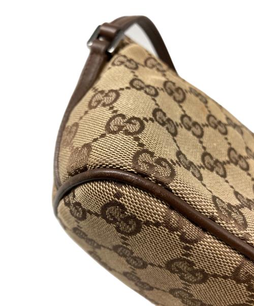 GUCCI（グッチ）GUCCI (グッチ) GGキャンバスハンドバッグ ブラウンの古着・服飾アイテム