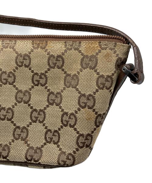 GUCCI（グッチ）GUCCI (グッチ) GGキャンバスハンドバッグ ブラウンの古着・服飾アイテム