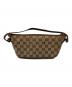 GUCCI (グッチ) GGキャンバスハンドバッグ ブラウン：8000円