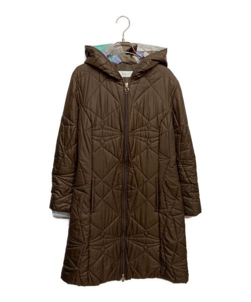 Emilio Pucci（エミリオ プッチ）Emilio Pucci (エミリオ プッチ) 中綿コート ブラウン サイズ:42の古着・服飾アイテム