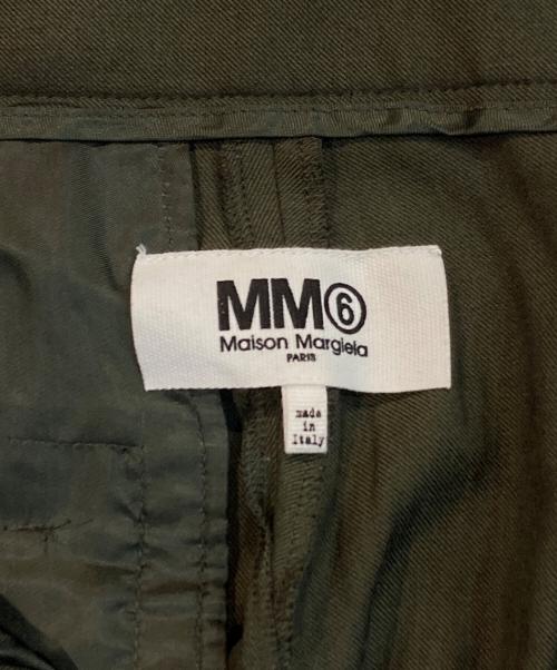 MM6 Maison Margiela（エムエムシックスメゾンマルジェラ）MM6 Maison Margiela (エムエムシックスメゾンマルジェラ) センター　プレス　パンツ オリーブ サイズ:40の古着・服飾アイテム