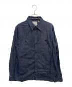 FULLCOUNTフルカウント）の古着「Natural Indigo Denim Work Shirts」｜インディゴ