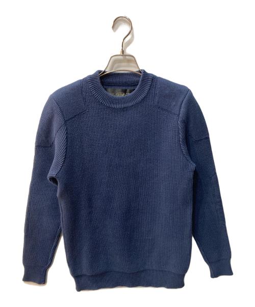 ADDICT CLOTHES（アディクト クローズ）ADDICT CLOTHES (アディクト クローズ) ワッフルコットンタートルネックニット ネイビー サイズ:38の古着・服飾アイテム