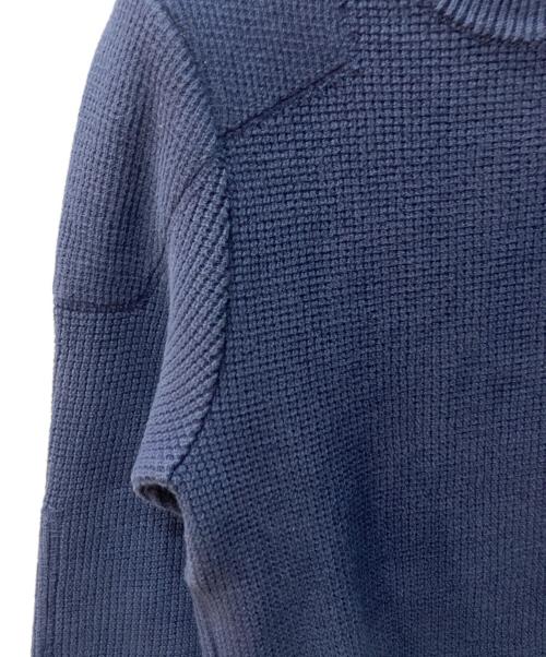 ADDICT CLOTHES（アディクト クローズ）ADDICT CLOTHES (アディクト クローズ) ワッフルコットンタートルネックニット ネイビー サイズ:38の古着・服飾アイテム