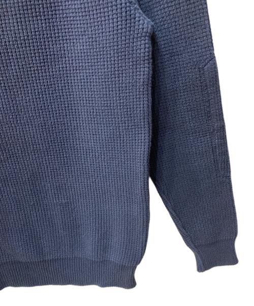 ADDICT CLOTHES（アディクト クローズ）ADDICT CLOTHES (アディクト クローズ) ワッフルコットンタートルネックニット ネイビー サイズ:38の古着・服飾アイテム