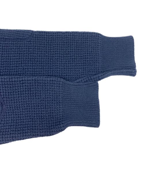 ADDICT CLOTHES（アディクト クローズ）ADDICT CLOTHES (アディクト クローズ) ワッフルコットンタートルネックニット ネイビー サイズ:38の古着・服飾アイテム