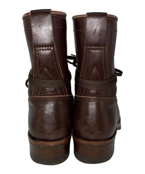 ADDICT CLOTHES（アディクト クローズ）ADDICT CLOTHES (アディクト クローズ) STEERHIDE RACE UP BOOTS ブラウン サイズ:8の古着・服飾アイテム