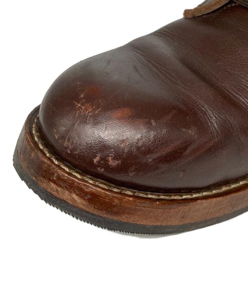 ADDICT CLOTHES（アディクト クローズ）ADDICT CLOTHES (アディクト クローズ) STEERHIDE RACE UP BOOTS ブラウン サイズ:8の古着・服飾アイテム