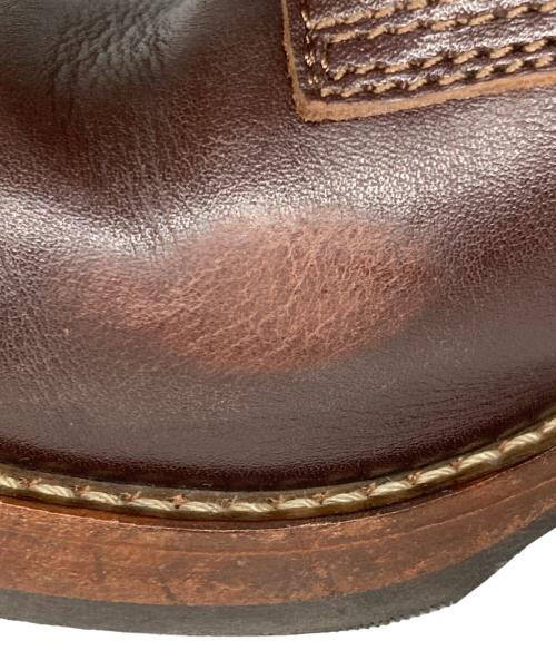 ADDICT CLOTHES（アディクト クローズ）ADDICT CLOTHES (アディクト クローズ) STEERHIDE RACE UP BOOTS ブラウン サイズ:8の古着・服飾アイテム