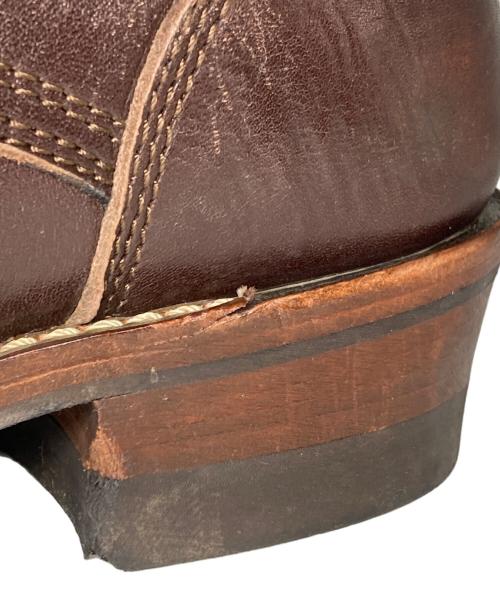 ADDICT CLOTHES（アディクト クローズ）ADDICT CLOTHES (アディクト クローズ) STEERHIDE RACE UP BOOTS ブラウン サイズ:8の古着・服飾アイテム