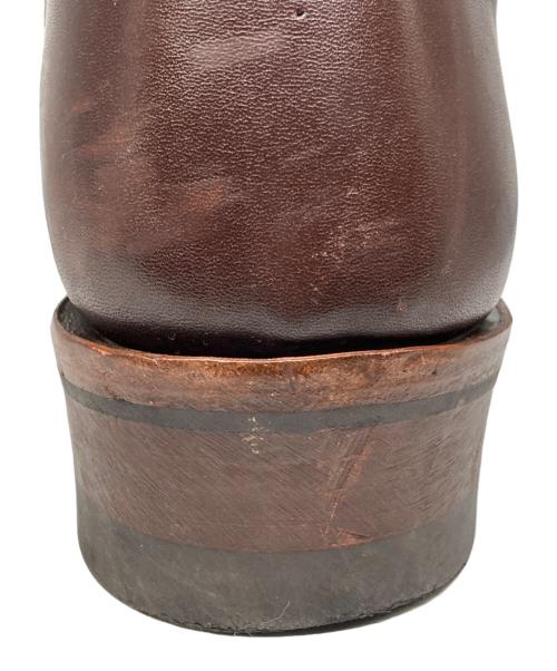 ADDICT CLOTHES（アディクト クローズ）ADDICT CLOTHES (アディクト クローズ) STEERHIDE RACE UP BOOTS ブラウン サイズ:8の古着・服飾アイテム