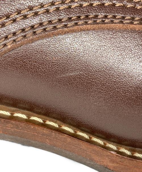 ADDICT CLOTHES（アディクト クローズ）ADDICT CLOTHES (アディクト クローズ) STEERHIDE RACE UP BOOTS ブラウン サイズ:8の古着・服飾アイテム