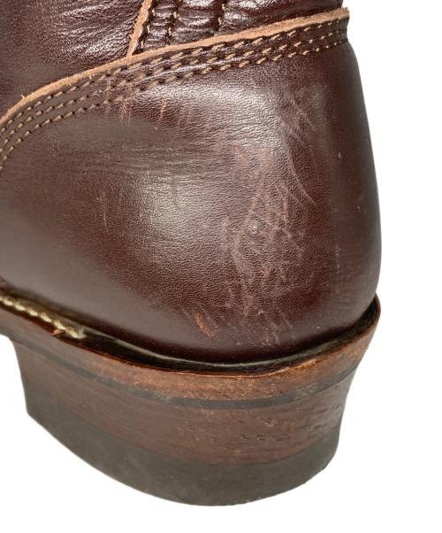 ADDICT CLOTHES（アディクト クローズ）ADDICT CLOTHES (アディクト クローズ) STEERHIDE RACE UP BOOTS ブラウン サイズ:8の古着・服飾アイテム