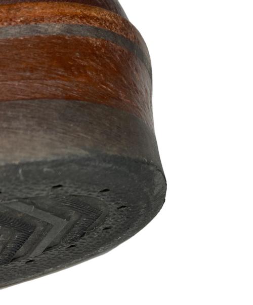 ADDICT CLOTHES（アディクト クローズ）ADDICT CLOTHES (アディクト クローズ) STEERHIDE RACE UP BOOTS ブラウン サイズ:8の古着・服飾アイテム