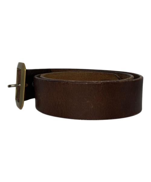 ADDICT CLOTHES（アディクト クローズ）ADDICT CLOTHES (アディクト クローズ) Garrison Belt ブラウン サイズ: 81cm（W32)の古着・服飾アイテム