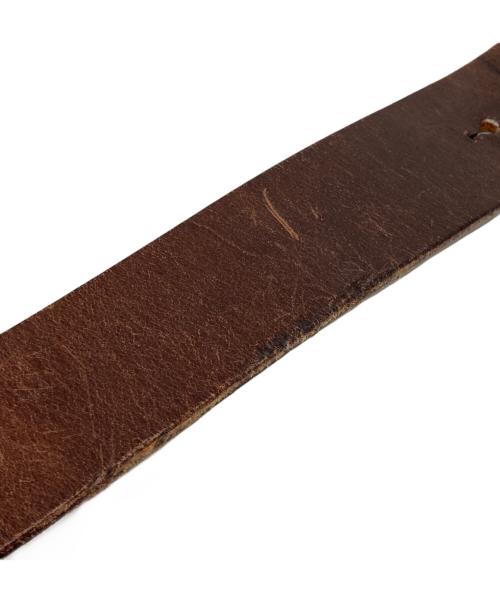 ADDICT CLOTHES（アディクト クローズ）ADDICT CLOTHES (アディクト クローズ) Garrison Belt ブラウン サイズ: 81cm（W32)の古着・服飾アイテム