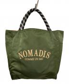 NOMADISノマディス）の古着「リバーシブルトートバッグ」｜カーキ×ベージュ