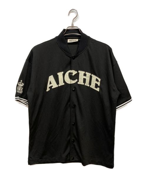 AICHE（アイチェ）AICHE (アイチェ) ベースボールシャツ ブラック サイズ:Lの古着・服飾アイテム