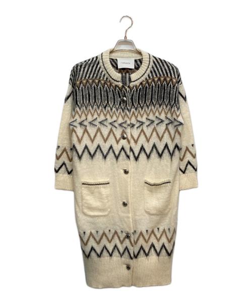 81BRANCA（ハチイチブランカ）81BRANCA (ハチイチブランカ) Nordic Knit cardigan ホワイト サイズ:Freeの古着・服飾アイテム