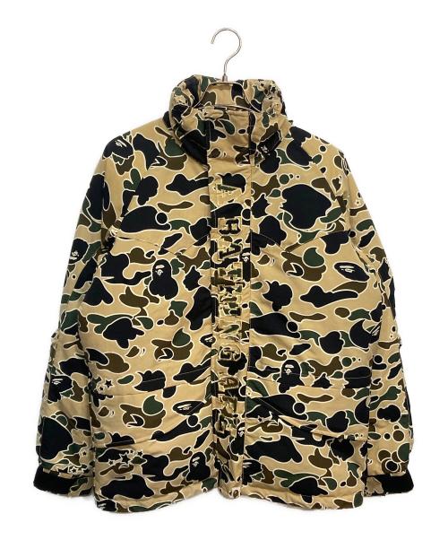 A BATHING APE（ア ベイシング エイプ）A BATHING APE (ア ベイシング エイプ) STA CAMO ダウンジャケット ブラウン サイズ:Mの古着・服飾アイテム