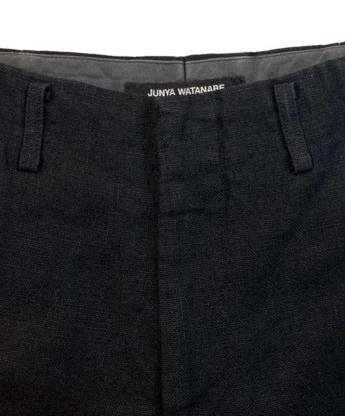 JUNYA WATANABE COMME des GARCONS（(ジュンヤワタナベ コムデギャルソン）JUNYA WATANABE COMME des GARCONS ((ジュンヤワタナベ コムデギャルソン) リネン テーパード パンツ ブラック サイズ:Sの古着・服飾アイテム