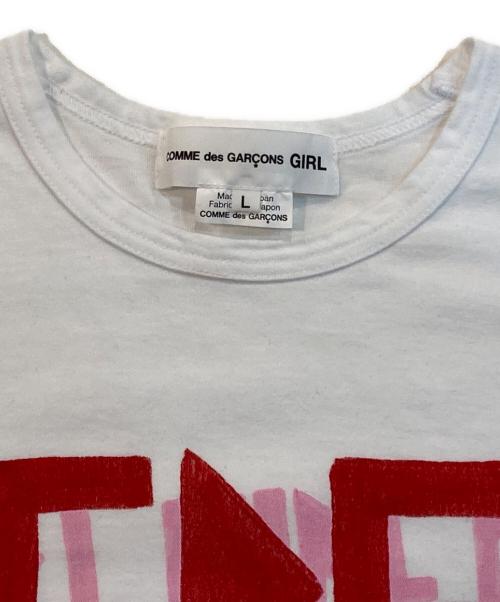 COMME des GARCONS GIRL（コムデギャルソンガール）COMME des GARCONS GIRL (コムデギャルソンガール) BRETT WESTFALL (ブレットウェストフォール) アートTシャツ ホワイト サイズ:Lの古着・服飾アイテム