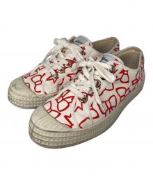 COMME des GARCONS GIRL×NOVESTA（コムデギャルソンガール×ノベスタ）の古着「スニーカー」｜ホワイト×レッド
