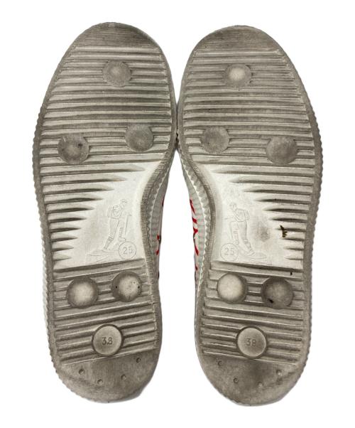 COMME des GARCONS GIRL（コムデギャルソンガール）COMME des GARCONS GIRL (コムデギャルソンガール) NOVESTA (ノベスタ) スニーカー ホワイト×レッド サイズ:25cmの古着・服飾アイテム