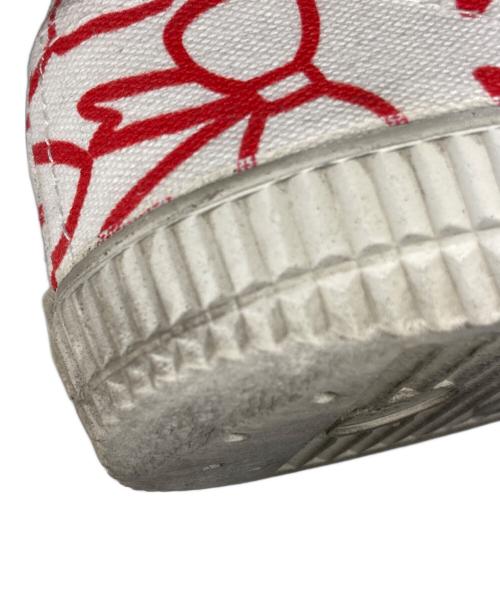 COMME des GARCONS GIRL（コムデギャルソンガール）COMME des GARCONS GIRL (コムデギャルソンガール) NOVESTA (ノベスタ) スニーカー ホワイト×レッド サイズ:25cmの古着・服飾アイテム