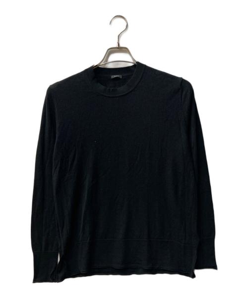 JOSEPH（ジョゼフ）JOSEPH (ジョゼフ) スーパーファインメリノシルク ラウンドネックニット ブラック サイズ:Mの古着・服飾アイテム
