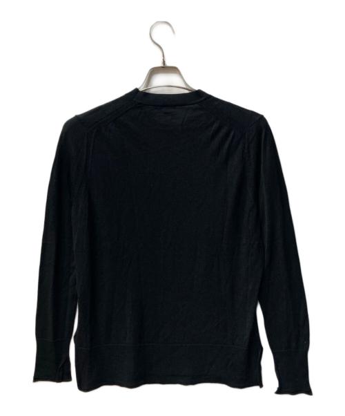JOSEPH（ジョゼフ）JOSEPH (ジョゼフ) スーパーファインメリノシルク ラウンドネックニット ブラック サイズ:Mの古着・服飾アイテム