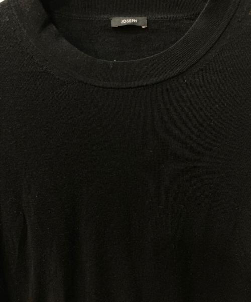 JOSEPH（ジョゼフ）JOSEPH (ジョゼフ) スーパーファインメリノシルク ラウンドネックニット ブラック サイズ:Mの古着・服飾アイテム