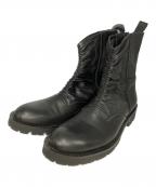 yohji yamamoto+noirヨウジヤマモトプリュスノアール）の古着「サイドジップブーツ」｜ブラック