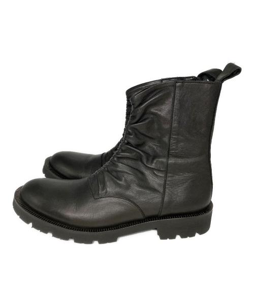 yohji yamamoto+noir（ヨウジヤマモトプリュスノアール）yohji yamamoto+noir (ヨウジヤマモトプリュスノアール) サイドジップブーツ ブラック サイズ:24㎝の古着・服飾アイテム