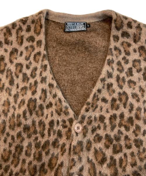 Hysteric Glamour（ヒステリックグラマー）Hysteric Glamour (ヒステリックグラマー) レオパード起毛カーディガン ブラウン サイズ:Lの古着・服飾アイテム