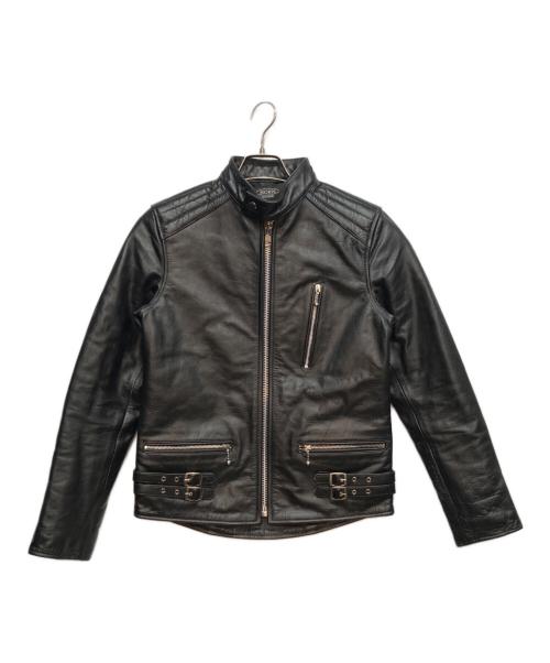 HORN WORKS（ホーンワークス）HORN WORKS (ホーンワークス) シングルライダースジャケット ブラック サイズ:Mの古着・服飾アイテム